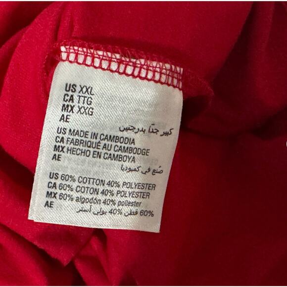 Macys Pajama Set Mens XXL 2XL Red MERRY AND BRIGHT Holiday Festive Lounge Comfy - Picture 8 of 9